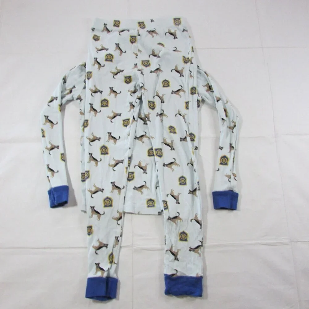 Leveret Boy's Size 10 Gerrman Shepard Police Dog 2 Piece PJ Pajama Sleepwear Set